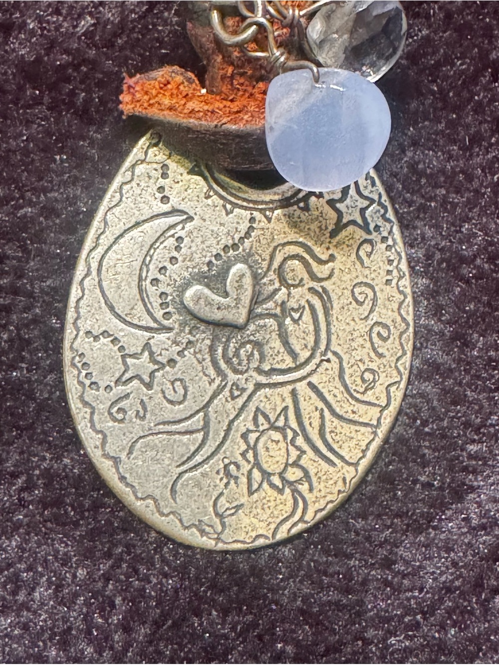 Jes Maharry Brown Leather Necklace with Silver-Tone 'You Only Live Once' Pendant - Picture 2 of 3